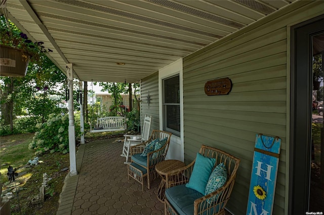 view of patio / terrace with covered porch