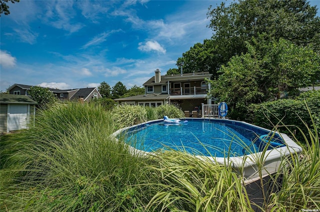 view of pool