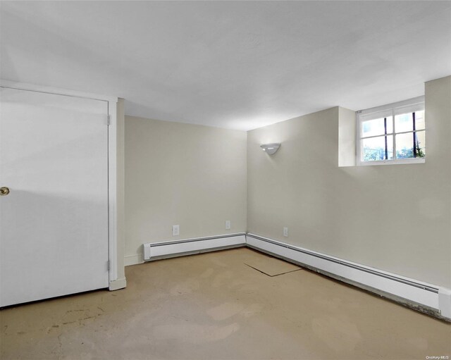 2 Oak Ct, Staten Island, NY 10308 - basement with a baseboard radiator