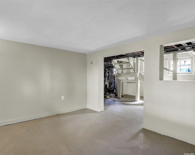 2 Oak Ct, Staten Island, NY 10308 - empty room featuring concrete floors and baseboards