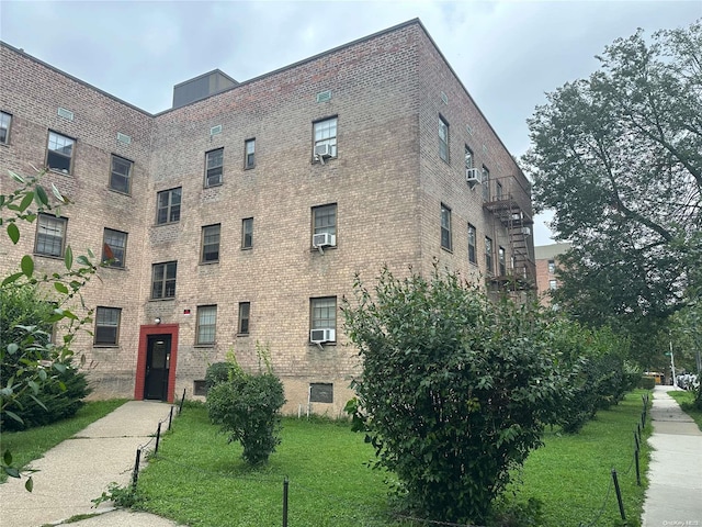 view of property featuring cooling unit