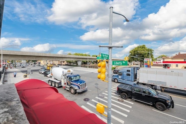 view of parking / parking lot