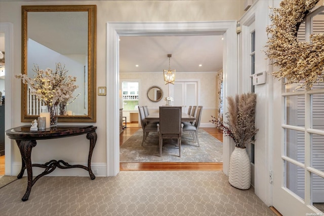 dining room with hardwood / wood-style floors