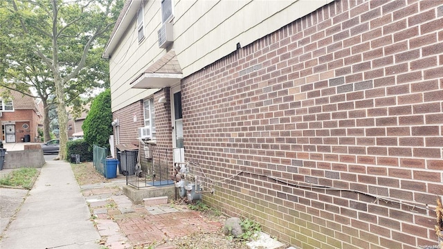 view of property exterior with cooling unit