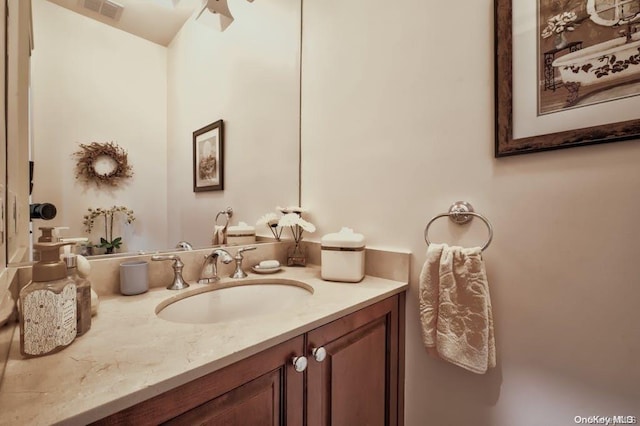 bathroom featuring vanity