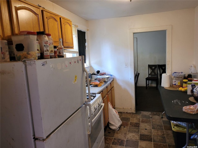 kitchen with white appliances