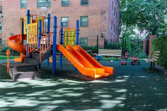 view of jungle gym