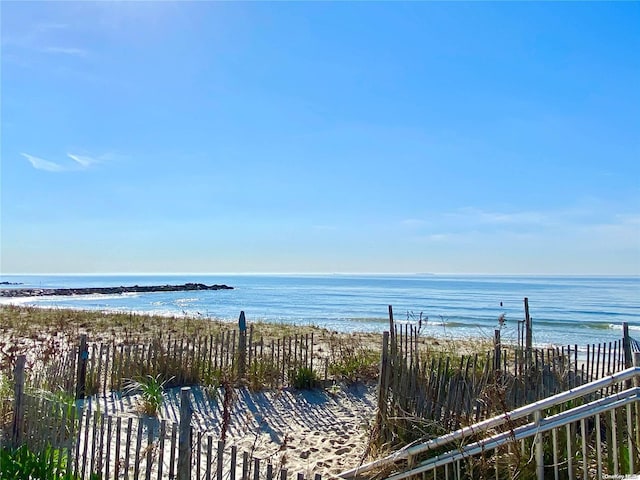 property view of water with a view of the beach