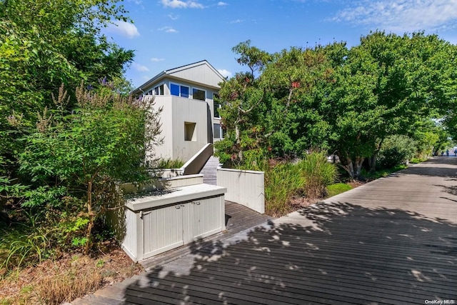 216 Broadway, Saltaire, NY 11706 - back of property with a deck