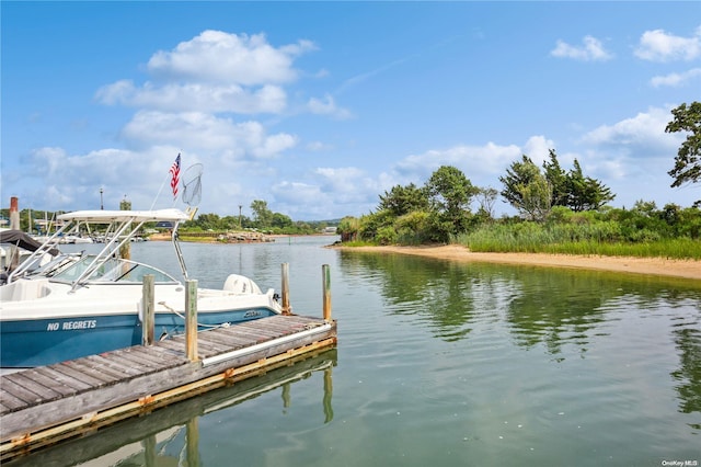 dock with a water view