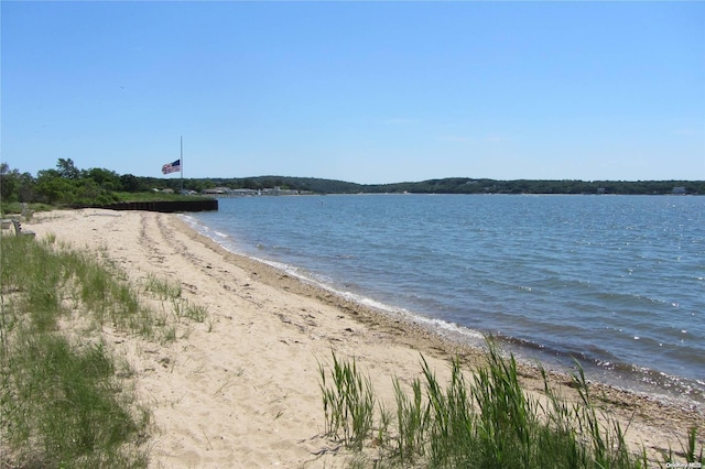 water view featuring local beach