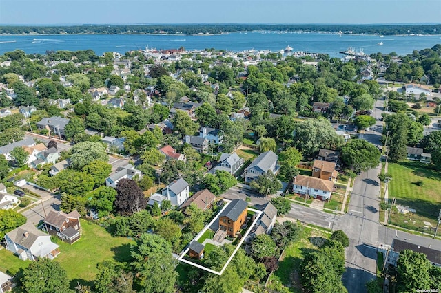 216 N St, Greenport, NY 11944 - view of property location with property parcel outlined and nearby suburban area