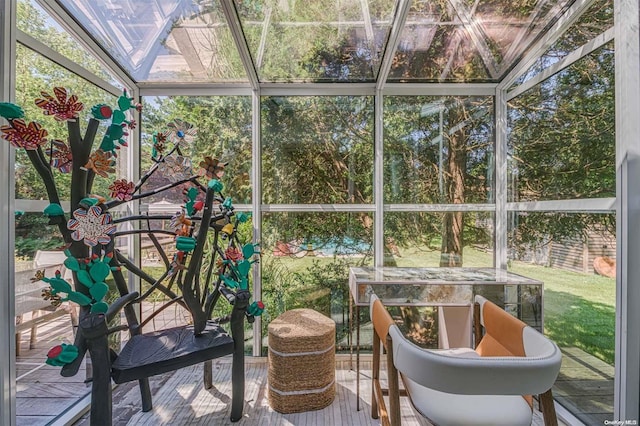 view of sunroom / solarium