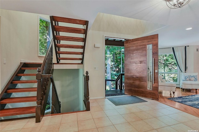 entryway featuring light wood-type flooring