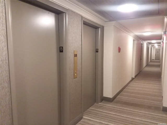 hallway with elevator