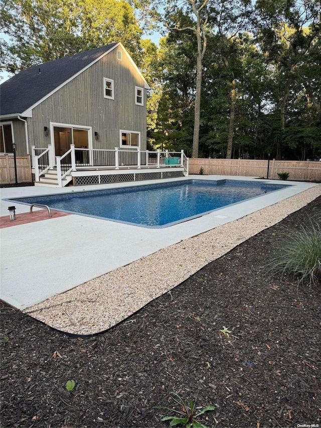 view of pool with a patio