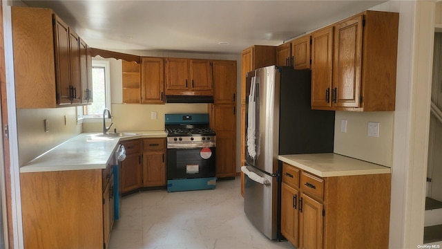 kitchen featuring sink and appliances with stainless steel finishes