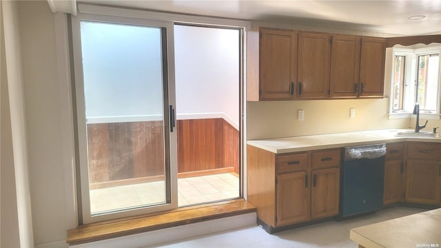 kitchen featuring dishwasher and sink