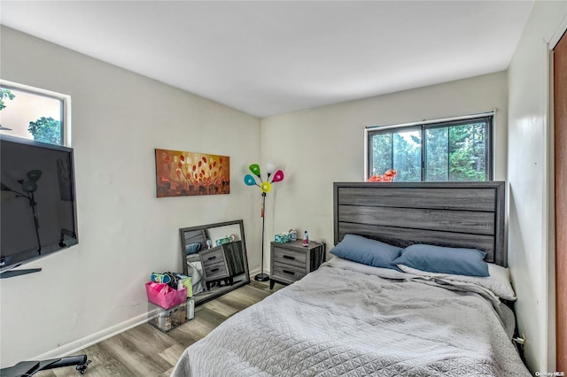 1 Smith St, Glen Head, NY 11545 - bedroom featuring multiple windows and wood finished floors