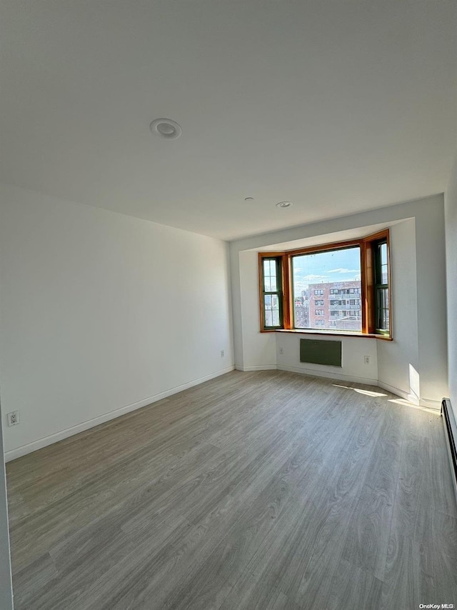 empty room featuring light hardwood / wood-style flooring