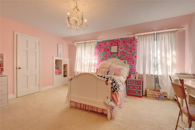 122 Roxen Rd, Rockville Centre, NY 11570 - bedroom featuring carpet and a chandelier