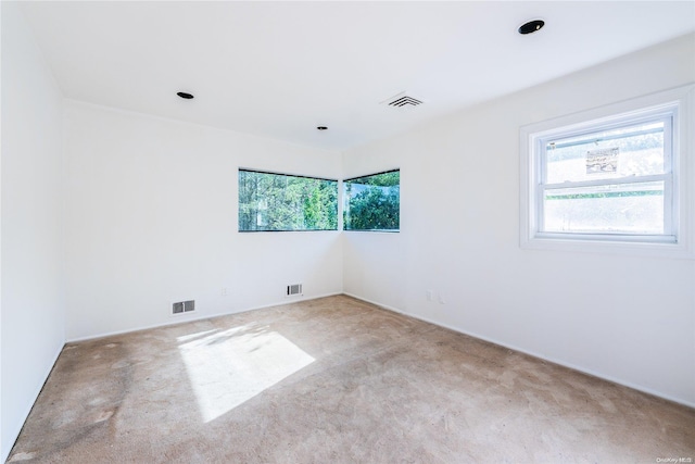 view of carpeted empty room