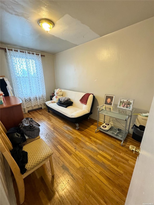 bedroom featuring wood-type flooring