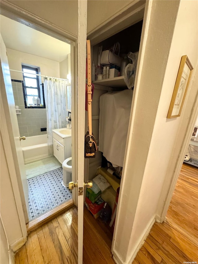 closet featuring sink