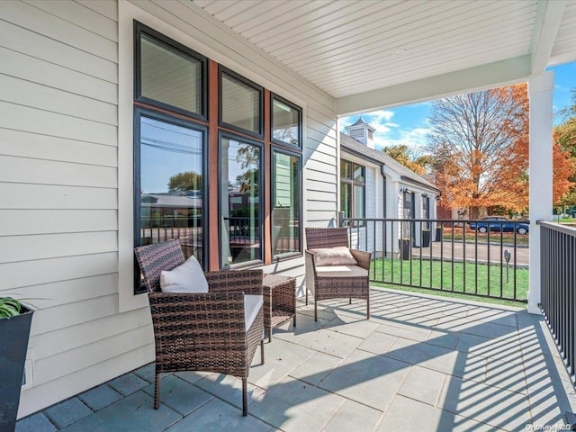 balcony with a porch