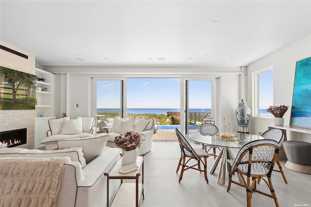 773 Dune Rd, Westhampton Beach, NY 11978 - sunroom / solarium featuring healthy amount of natural light and a water view
