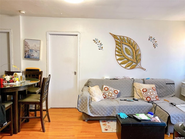 living room featuring hardwood / wood-style flooring