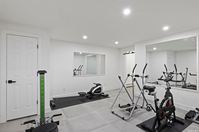 view of exercise room