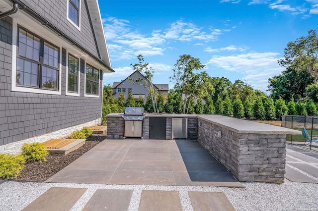 view of patio / terrace featuring area for grilling