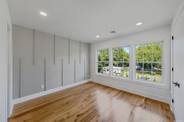 interior space with a closet and light wood-type flooring