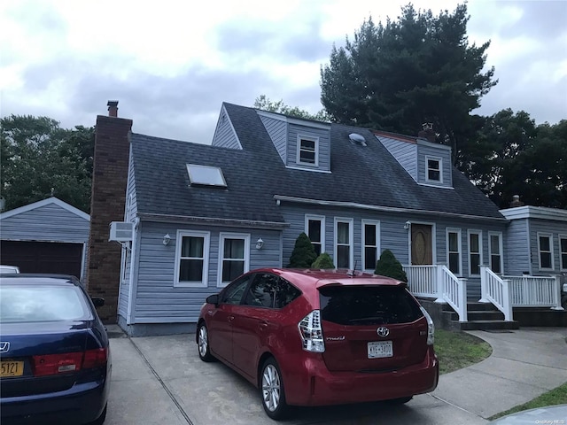 view of cape cod home