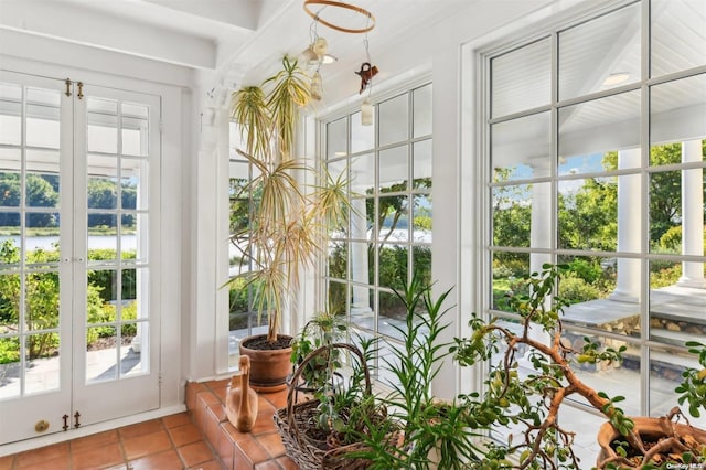 sunroom / solarium with a wealth of natural light