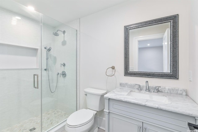 66 Peters Ln, Westhampton Beach, NY 11978 - bathroom featuring vanity and a stall shower