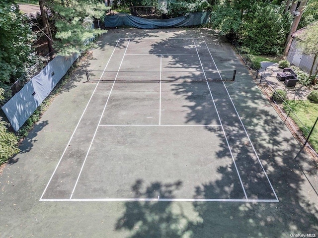 view of tennis court