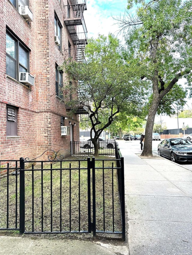 view of gate with cooling unit