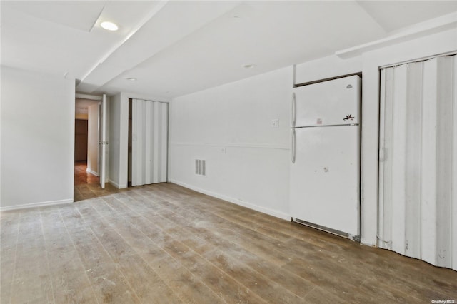 interior space featuring light wood-type flooring