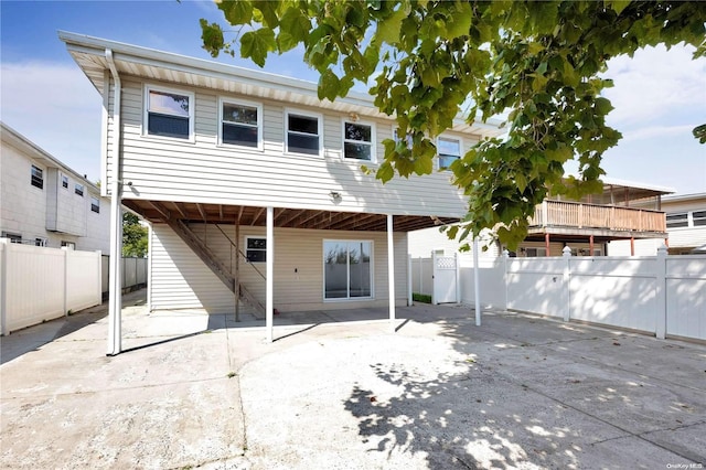 rear view of house with a patio area