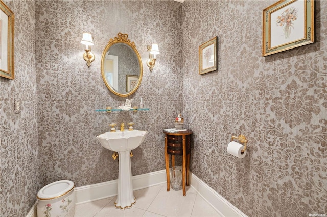 bathroom featuring tile patterned floors