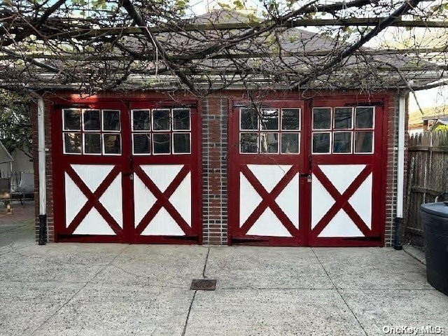 view of outdoor structure featuring a garage