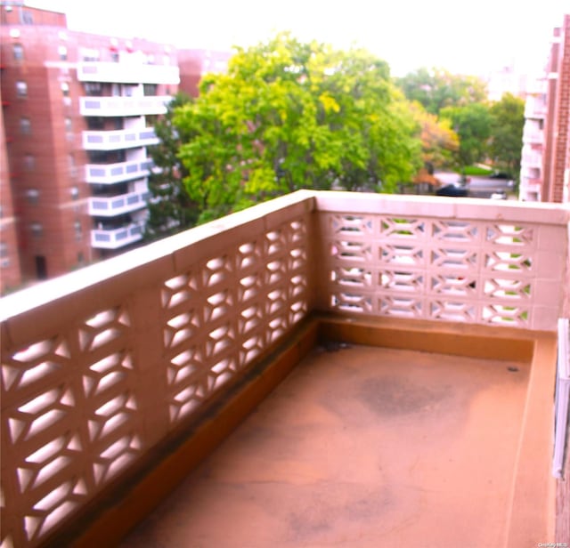 view of balcony