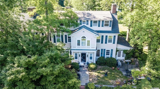 view of colonial home