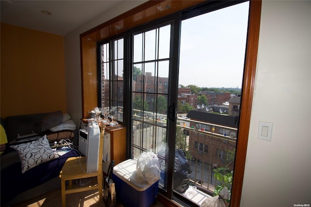 interior space with plenty of natural light