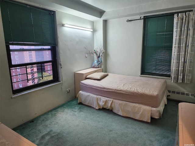 bedroom with carpet floors