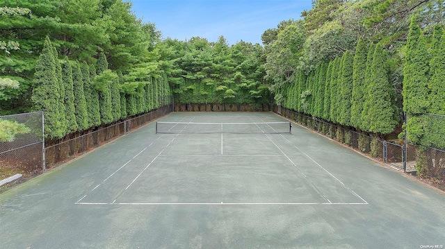 view of tennis court