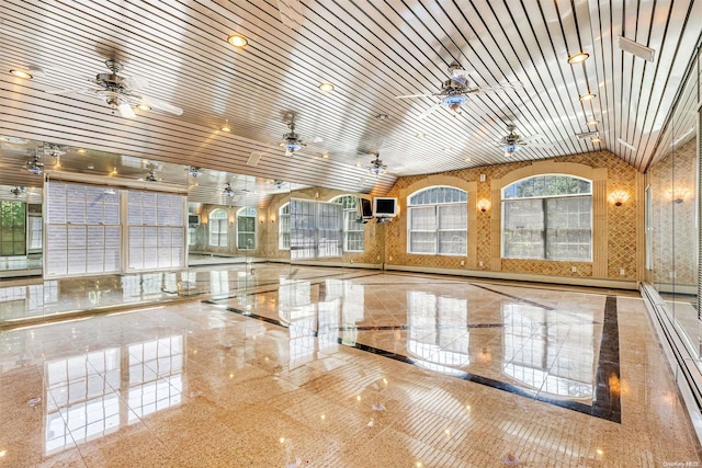 view of sport court with a wealth of natural light