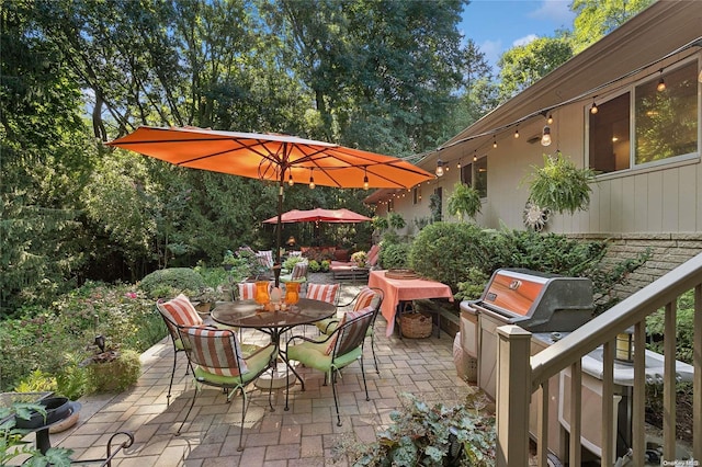 view of patio / terrace featuring area for grilling